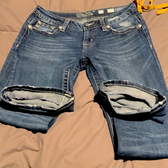 Miss Me Signature Boot jeans size 29 professionally altered inseam 30” - Picture 3 of 8